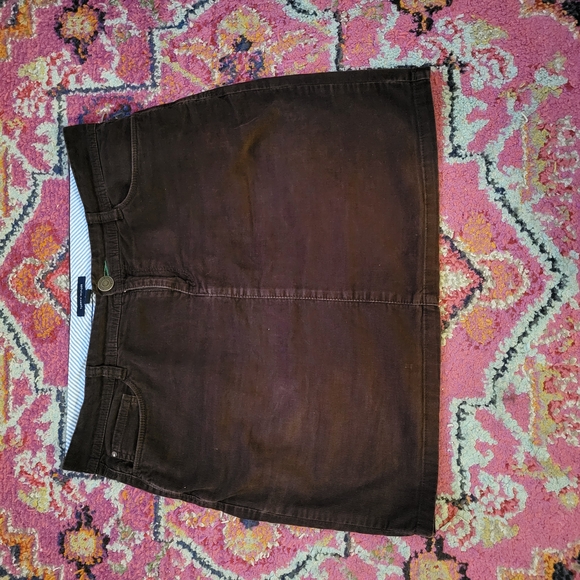 Brown Corduroy Tommy Hilfiger Skirt - Picture 1 of 4